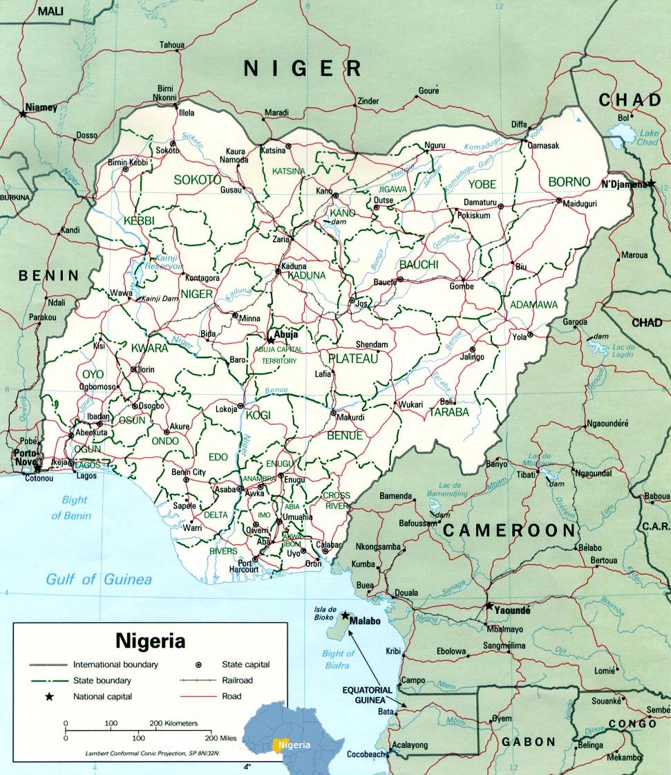 nigeria lagos map